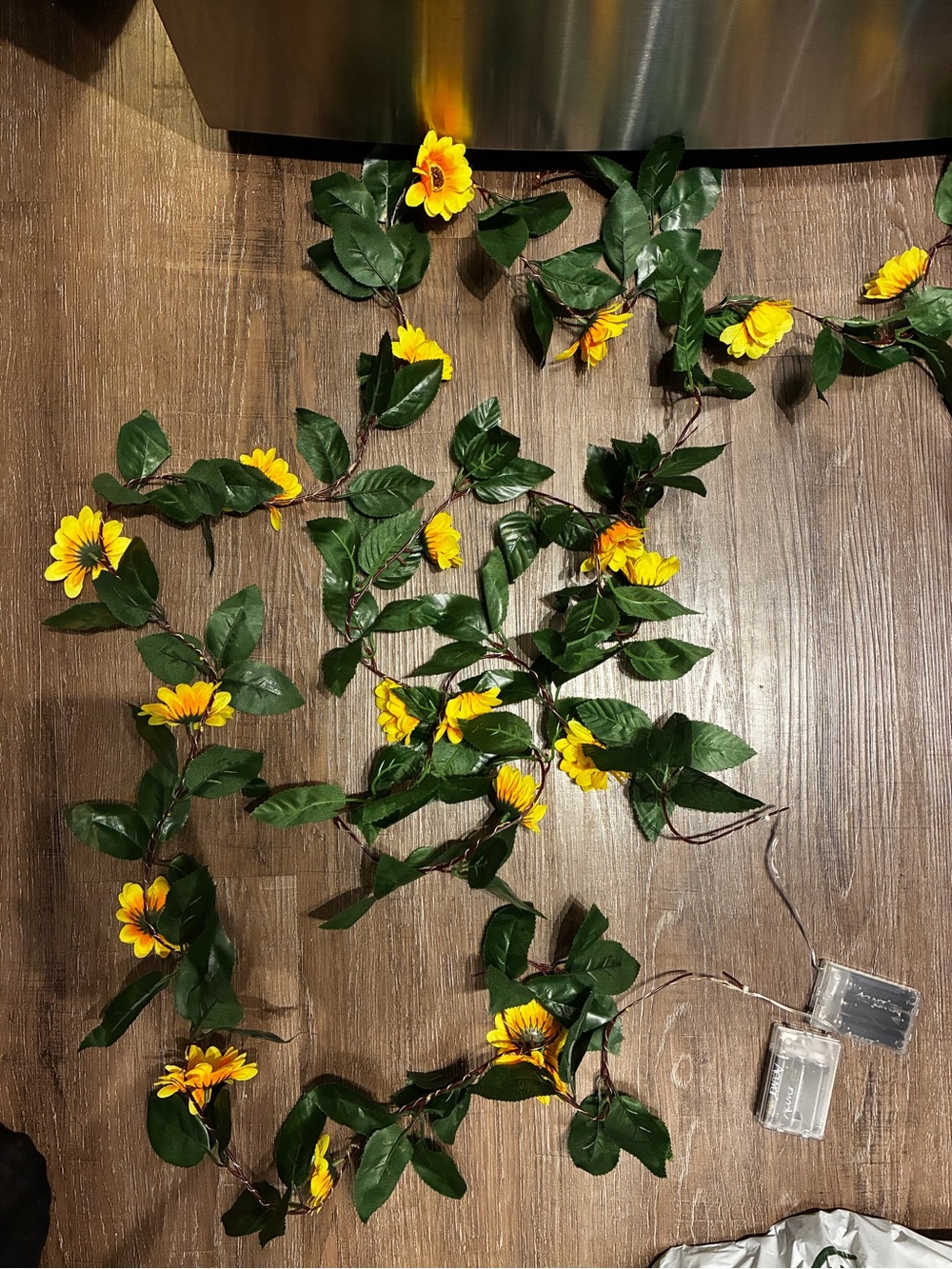 Yellow Sunflower LED Garland - Home Accents
